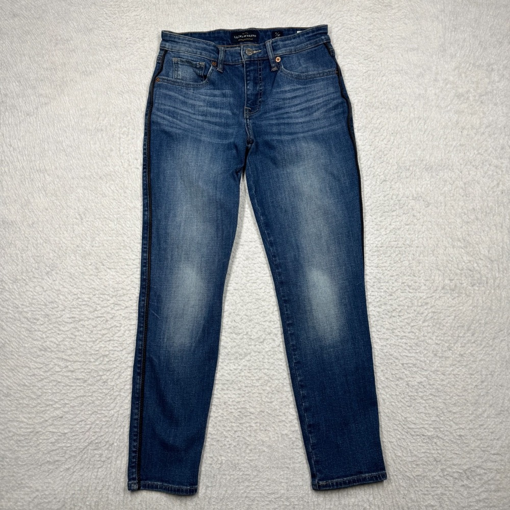 Lucky Brand High Rise‎ Skinny Bridgette Ankle Denim Blue Jeans Women's Size 4/27